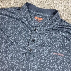 Primo Blade 212 Mens XL Gray AOP Performance Stretch Polo Short Sleeve